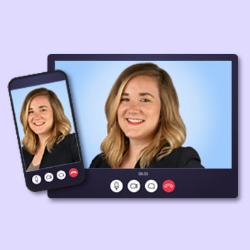 Start a video chat with customer service
