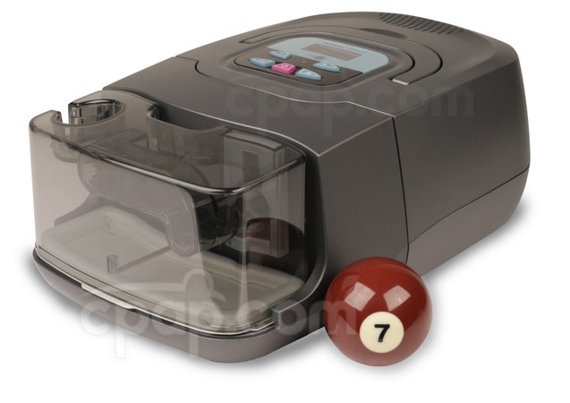 RESmart™ BPAP 25A Auto Bi-Level with RESlex™ and Heated Humidifier - Shown with Billard Ball (Not Included)