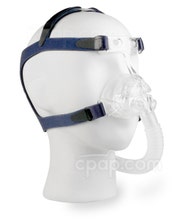 Nonny Pediatric Nasal CPAP Mask with Headgear - Angled View (Mannequin Not Included)