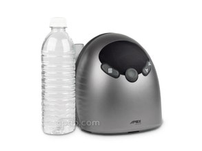 Height Scale: iCH 2 Auto CPAP Shown with Water Bottle (Water Bottle Not Included)