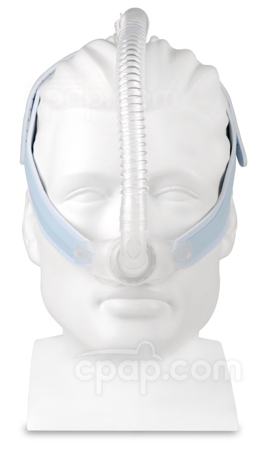 Mr. Wizard 230 Nasal Pillow CPAP Mask with Headgear - Front (Mannequin Not Included)