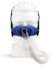 SleepWeaver Elan Soft Cloth Nasal Mask with Feather Weight Tube Front (Shown on mannequin - not included)