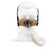 SleepWeaver Elan Soft Cloth Nasal Mask with Feather Weight Tube Front (Shown on mannequin)