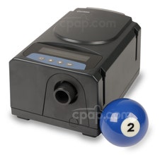 Curasa CPAP Machine - Front With Billiards Ball (Not Included)