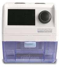 Front View of IntelliPAP 2 AutoAdjust Auto CPAP Machine and Heated Humidifier (Humidifier Not Included)