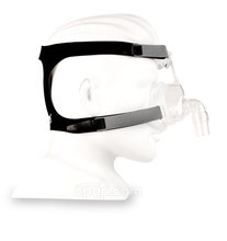 D100 Nasal CPAP Mask with Headgear - Side View (Mannequin not Included)