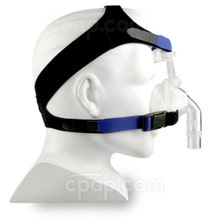 SomnoPlus Nasal CPAP Mask with Headgear - Side View (Mannequin not Included)