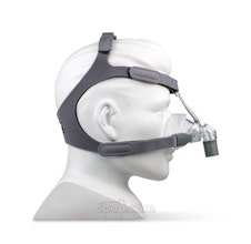 Eson Nasal CPAP Mask with Headgear - Side (shown on mannequin - not included)