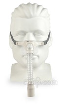 Pilairo Q Nasal Pillow CPAP Mask with Stretchwise Headgear - Front (Mannequin Not Included)