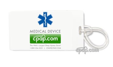 CPAP.com Medical Identification Luggage Tag - Front (Previous Version)