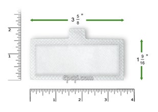 Product image for Disposable White Filters for Respironics Remstar Lite, Remstar Plus, Remstar Pro, Remstar Auto, Bipap Plus, Bipap Pro 2, Bipap Auto, Bipap ST (1 Pack) - Thumbnail Image #1