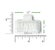 Product image for Disposable White Fine Filters WITH TAB for Respironics M Series Machines (1 Pack) - Thumbnail Image #1