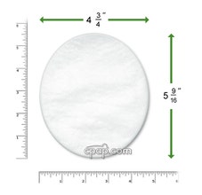 Product image for Disposable White Fine Filters for Respironics Remstar, Remstar Choice, Remstar Choice LS (1 Pack) - Thumbnail Image #1