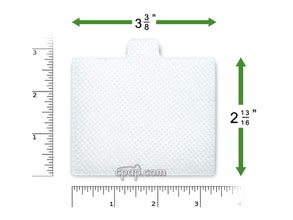 Product image for Disposable White Fine Filters for Respironics Solo, Solo LX, Solo Plus, Solo Plus LX, Remstar LX, Remstar Plus LX, Aria LX, Virtuoso LX (1 Pack) - Thumbnail Image #1