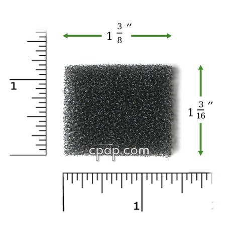 Product image for Reusable Black Foam Filters for Apex XT, ComfortPAP, Puresom and Zzz-PAP CPAP Machine (1 Pack)