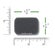Product image for Reusable Black Foam Filters for IntelliPAP and IntelliPAP 2 CPAP Machines (1 Pack) - Thumbnail Image #1