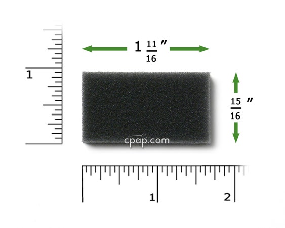 Product image for Reusable Black Foam Filters for M Series, PR System One, 60 Series and SleepEasy Series (2 Pack)