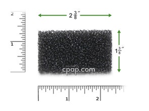 Product image for Reusable Black Foam Filters for Puritan Bennett 418 Standard (1 Pack) - Thumbnail Image #1