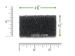 Product image for Reusable Black Foam Filters for Puritan Bennett 418 Standard (2 Pack)