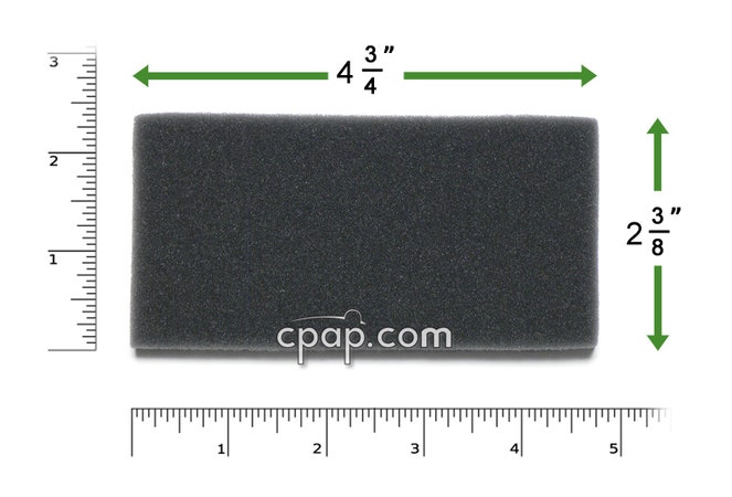 Product image for Reusable Black Foam Filters for Respironics Duet LX, BiPAP Pro, Synchrony, Synchrony ST, and Harmony (1 Pack)