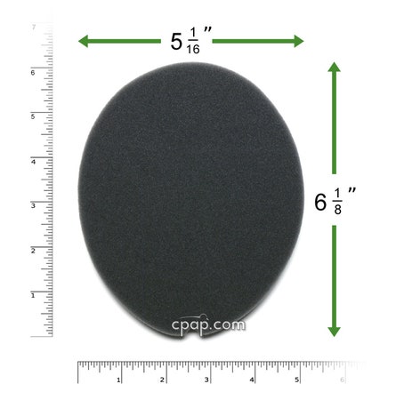 Product image for Reusable Black Foam Filters for Respironics Remstar, Remstar Choice, Remstar Choice LS (2 Pack)