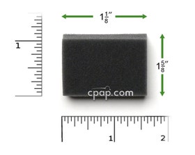 Product image for Reusable Black Foam Filters for Sandman Intro, Info, and Auto CPAP Machines (1 Pack)