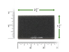 Product image for Reusable Black Foam Filters for Viasys Orion & Pegasus (2 Pack) - Thumbnail Image #1