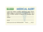 Product image for CPAP.com Sleep Apnea Medical Alert Wallet Card