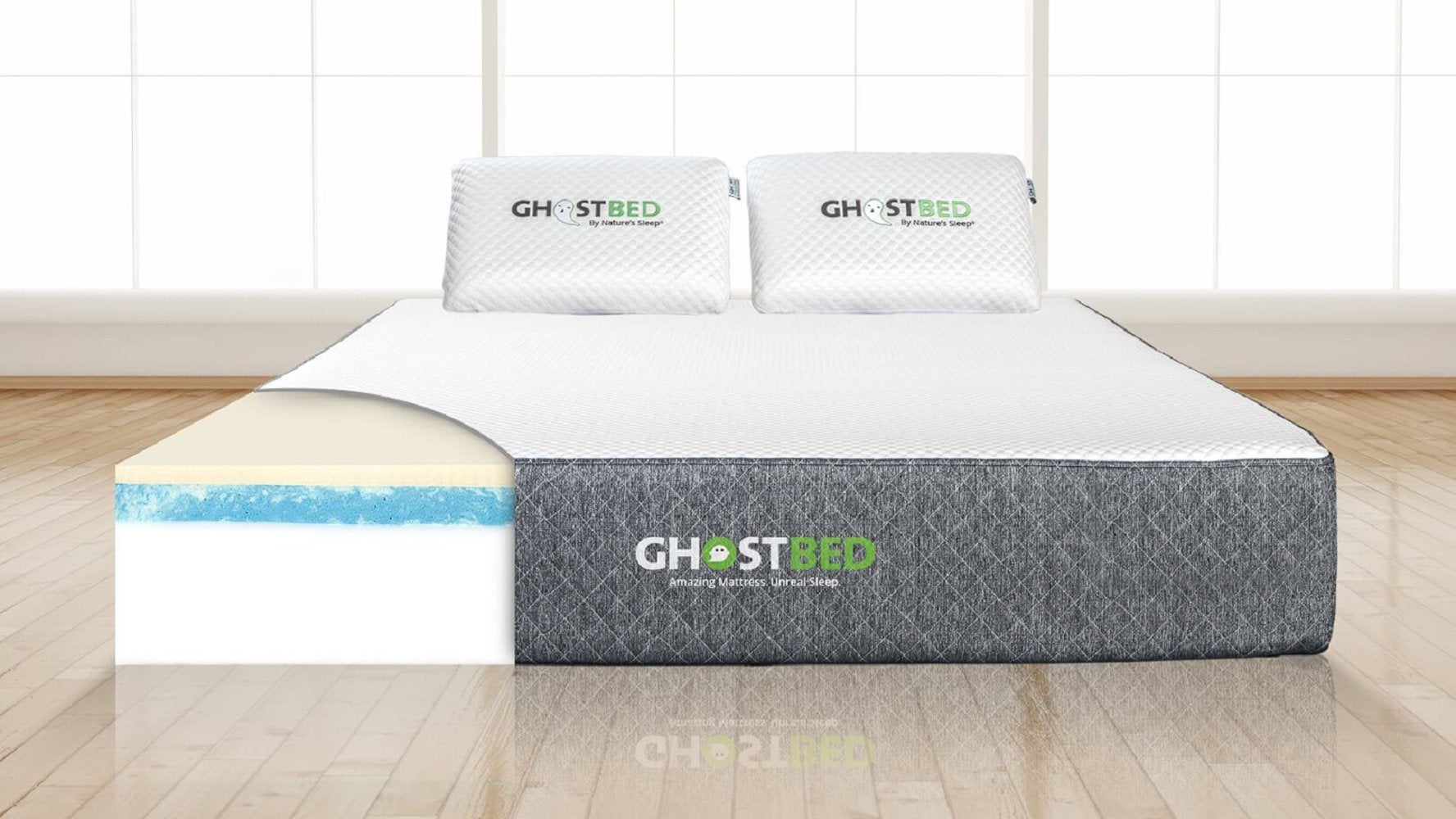 ghostbed classic memory foam mattress stores