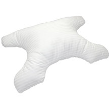 SleePAP CPAP Pillow with Pillowcase - Striped Fabric - Flat View