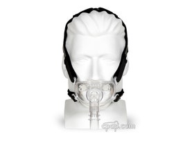 Product image for Hybrid Full Face CPAP Mask with Nasal Pillows and Headgear