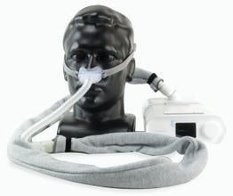 Republic of Sleep Hose Cover in Use on Hose (Mannequin, Mask, and Machine Not Included)