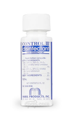 Travel Sized Control III Disinfectant CPAP Cleaning Solution - 2 Oz Concentrate