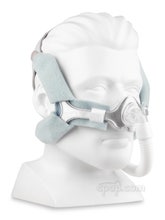 Pad A Cheek Pads for Wisp Nasal Mask - Angle- Shown on Mannequin with Wisp (Not Included)
