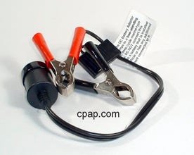 12volt DC Battery Adapter Cable with Battery Clips Respironics