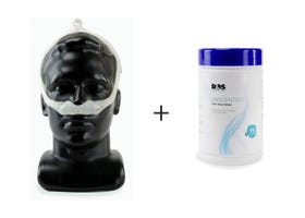 Product image for DreamWear Nasal CPAP Mask - Fit Pack + Mask Wipes Bundle