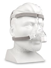 Pico Nasal CPAP Mask with Headgear - Angled Front (Mannequin Not Included)