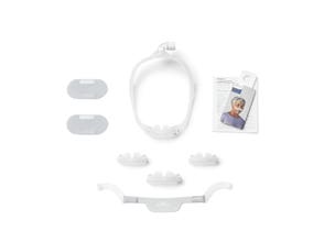 Product image for DreamWear Silicone Nasal Pillow CPAP Mask with Headgear - Fit Pack (All Nasal Pillows with Medium Frame) - Thumbnail Image #1