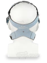 Previous Style - Back View of the FitLife Total Face Mask - Pale Blue Headgear (Mannequin Not Included)