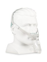 Nuance Nasal Pillow Mask - Angle Front - Shown On Mannequin (Not Included)