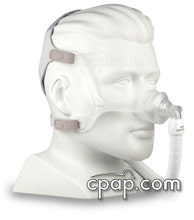 Wisp Nasal CPAP Mask - Clear Frame - Angled (On Mannequin - not included)