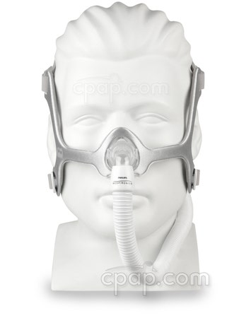 Wisp Nasal CPAP Mask with Headgear - Front (On mannequin, not included)