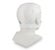 Softcap Headgear White - Angled View (Mannequin Not Included)