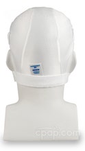 Softcap Headgear White - Back View (Mannequin Not Included)