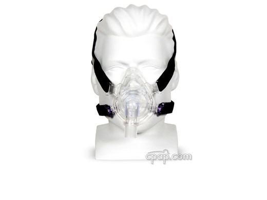 Zzz-Mask Full Face CPAP Mask with Headgear Front - Shown on Mannequin (Not Included)