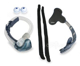 Product image for Breeze Nasal Pillow CPAP Mask Bundle (Mask with Headgear and Pillows)