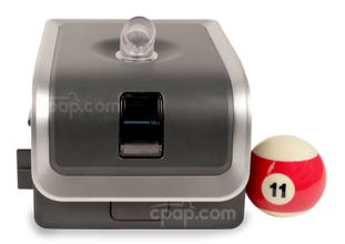 Front View of the Luna CPAP Humidifier (Billiards Ball Not Included)