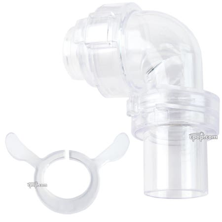 Product image for Anti Asphyxia Valve (Elbow) Assembly for Ultra Mirage™, Series II and Mirage Full Face Masks