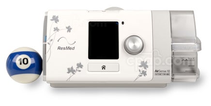 AirSense™ 10 AutoSet for Her CPAP Machine with HumidAir™ Heated Humidifier (Billiards Ball Not Included)