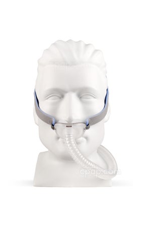 AirFit™ P10 Nasal Pillow CPAP Mask with Headgear - Front View (Mannequin Not Included)